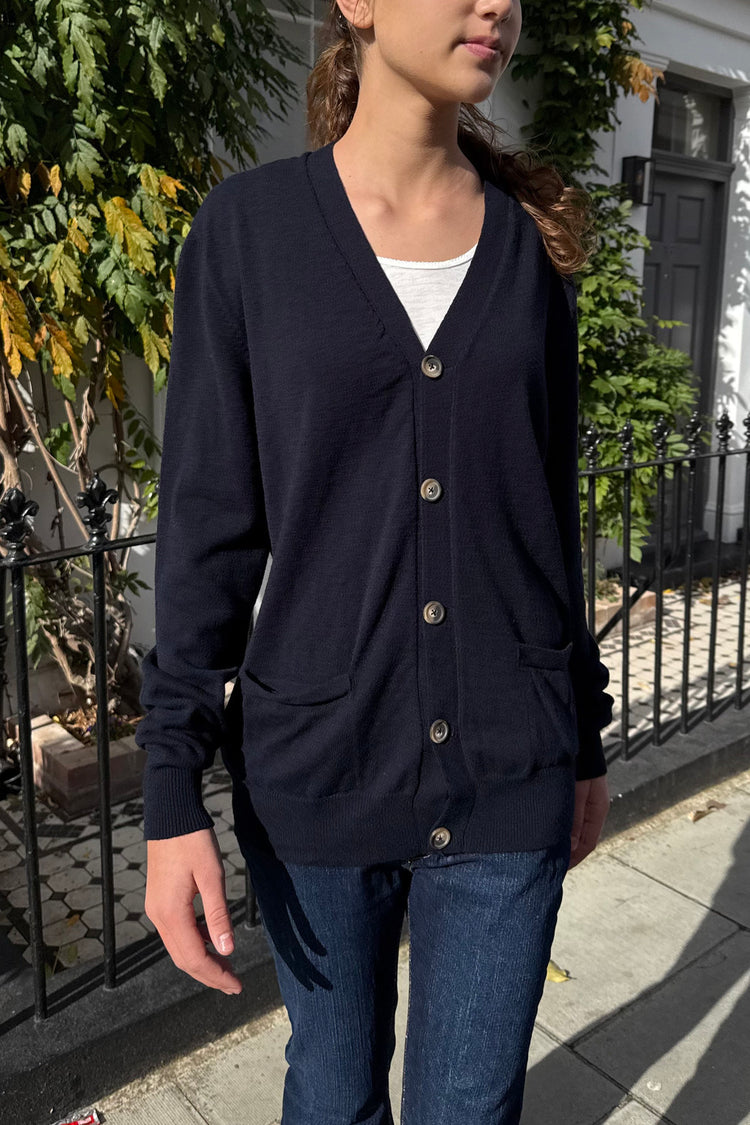 Catrine Wool Cardigan | Blue Navy / Regular Fit