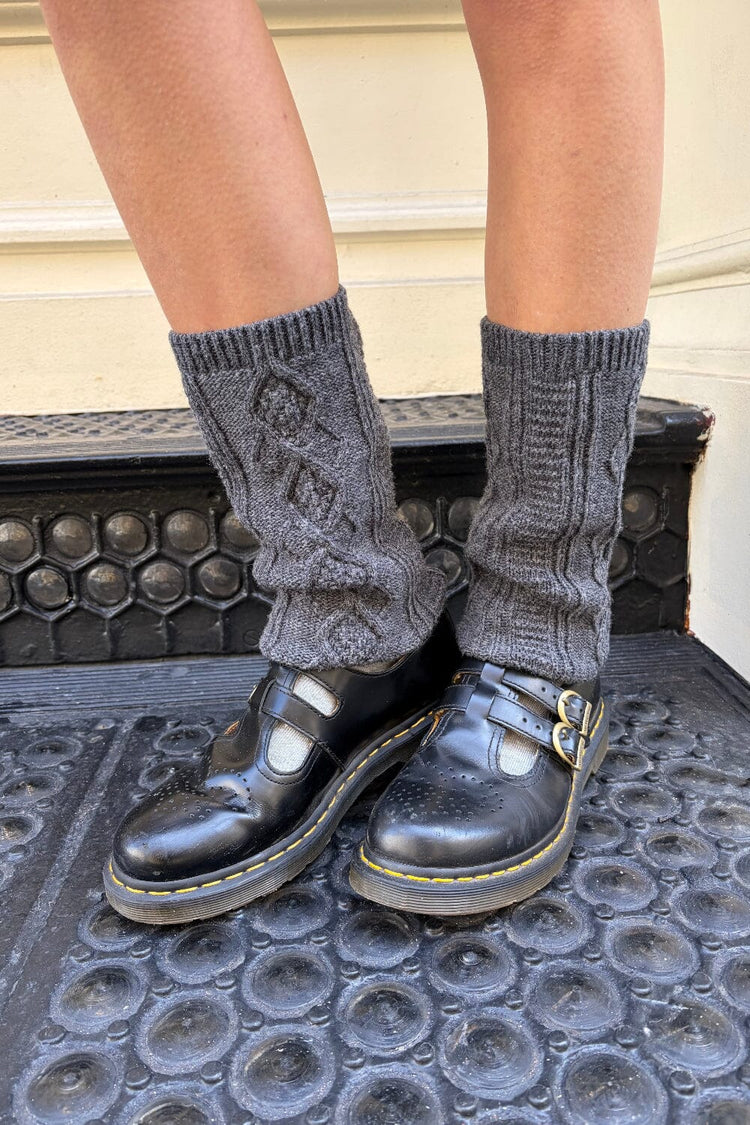 Leg Wool Warmers | Dark Grey