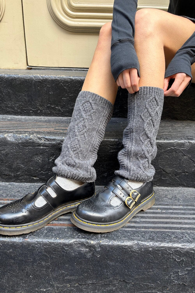 Leg Wool Warmers | Dark Grey