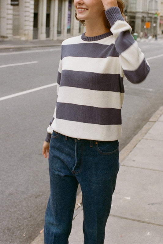 Ivory And Blue / Regular Fit