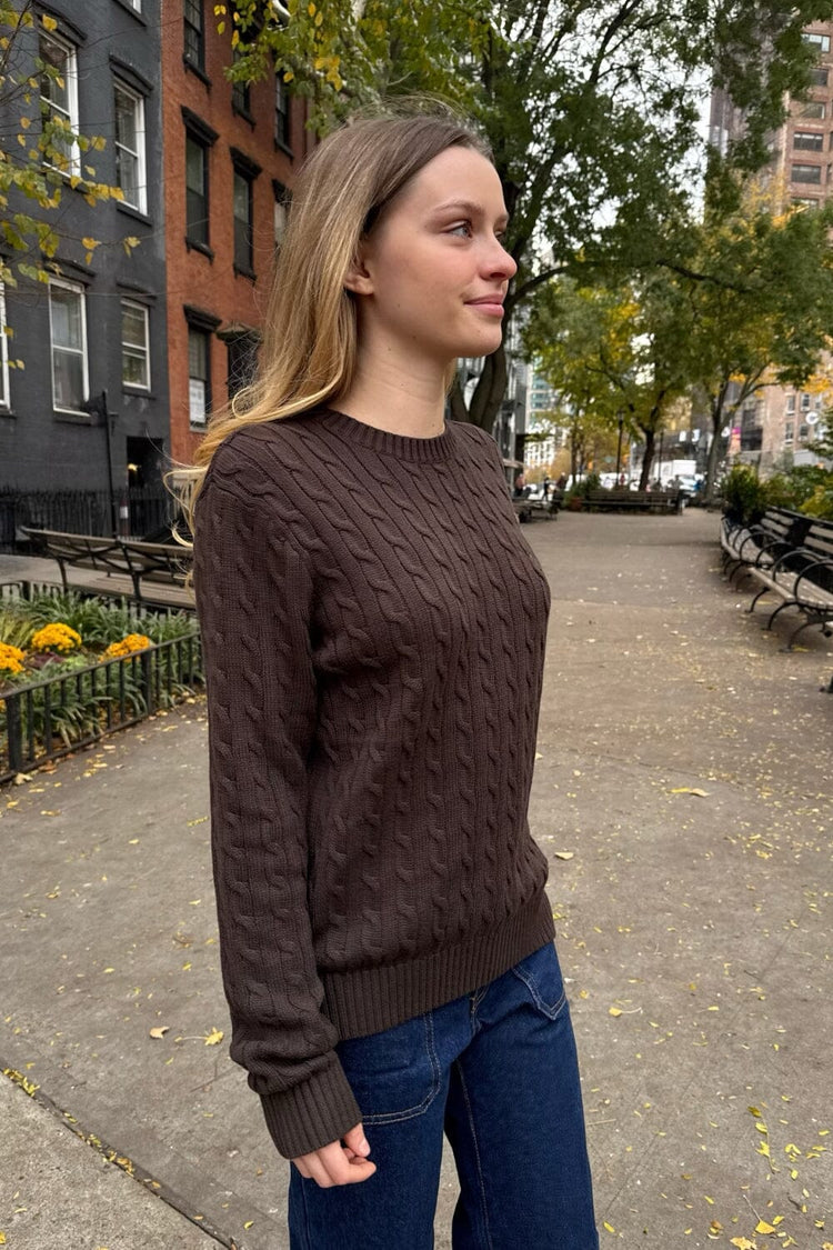 Martha Sweater | Dark Brown / Regular Fit