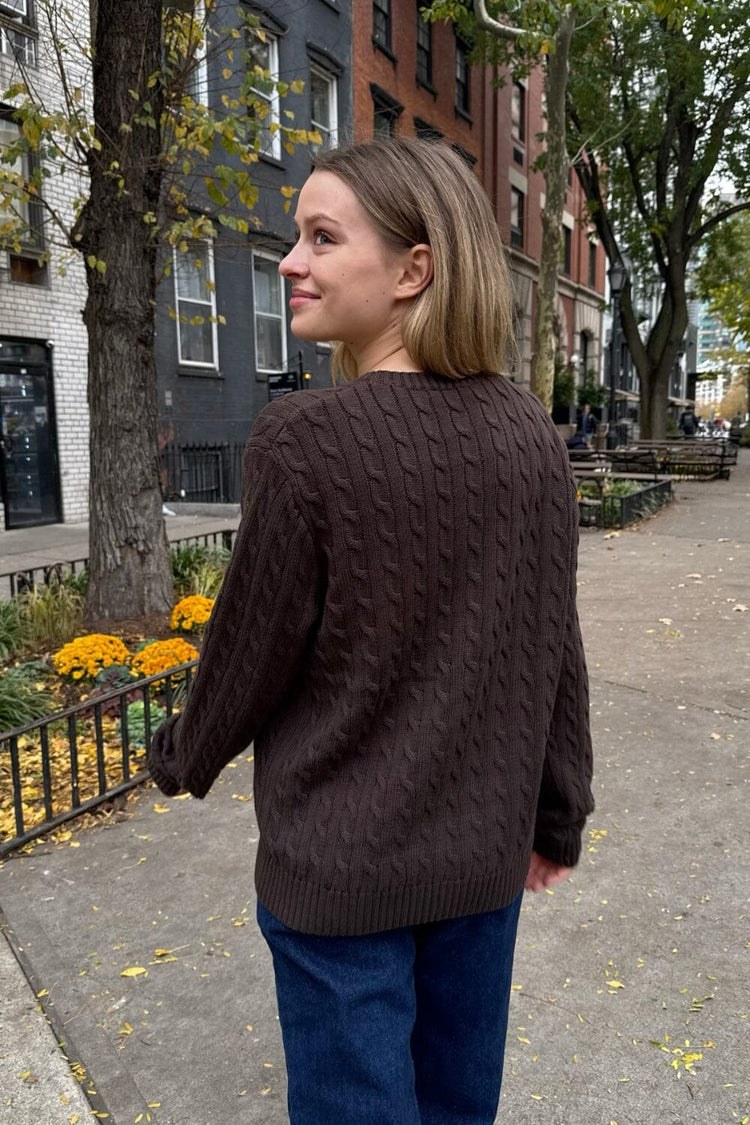 Martha Sweater | Dark Brown / Regular Fit