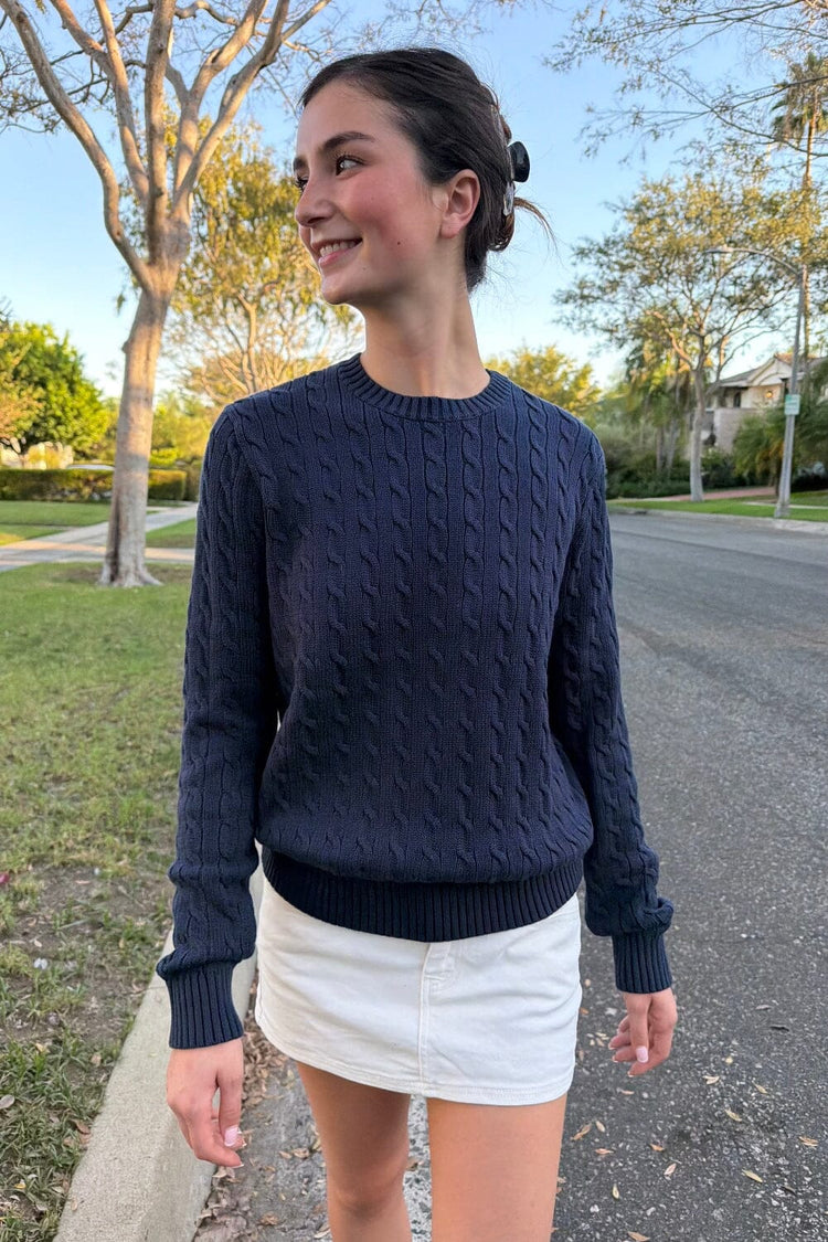 Martha Sweater | Navy Blue / Regular Fit