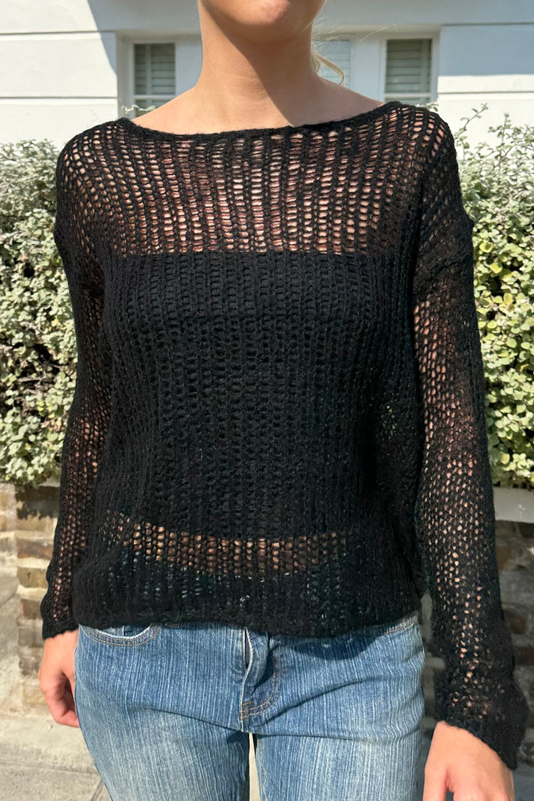 Feya Knit Jumper | Black / S/M