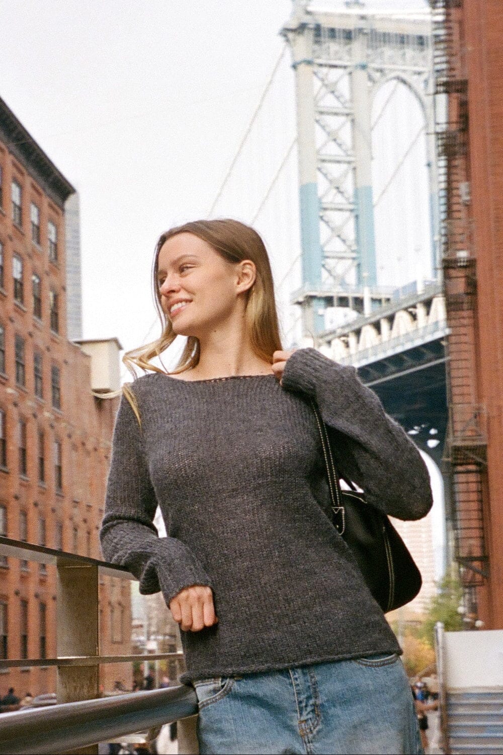 Colette Boat Neck Sweater | Dark Heather Grey / Regular Fit