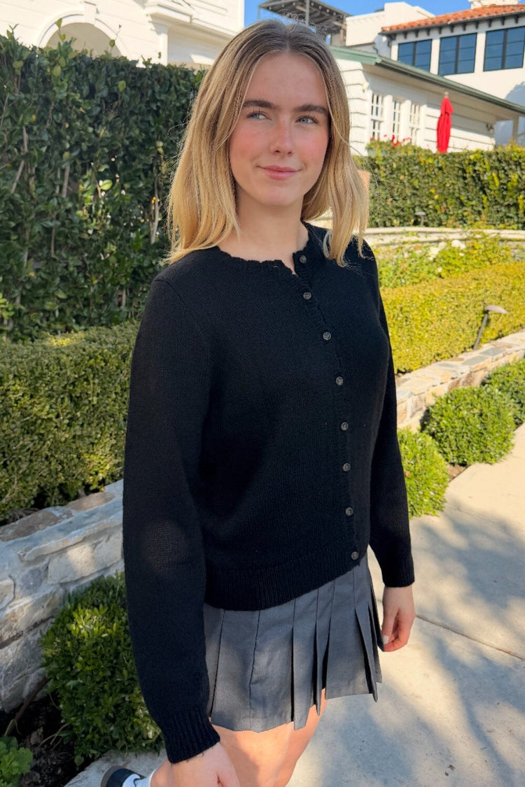 Amalie Wool Cardigan | Black / XS/S