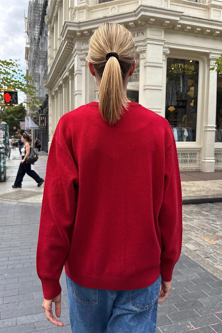 Amalie Wool Cardigan | Red / S/M