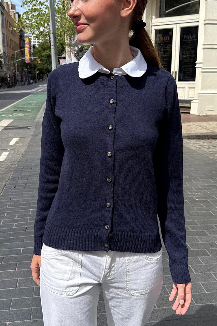 Amalie Wool Cardigan | Blue Navy / Regular Fit