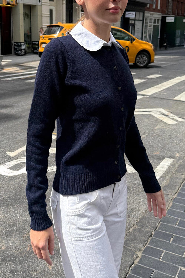 Amalie Wool Cardigan | Blue Navy / Regular Fit