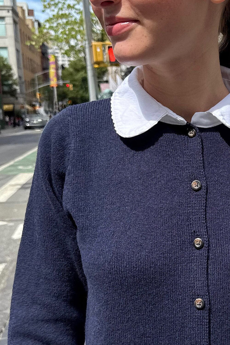 Amalie Wool Cardigan | Blue Navy / Regular Fit