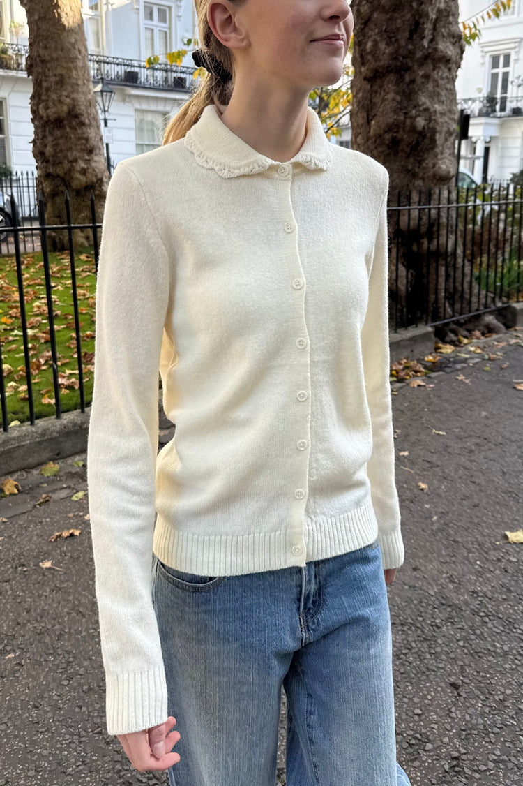 Amalie Wool Cardigan | Cream / Regular Fit