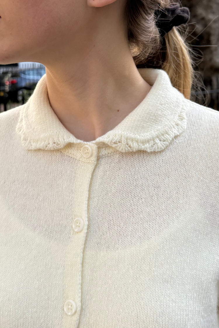 Amalie Wool Cardigan | Cream / Regular Fit