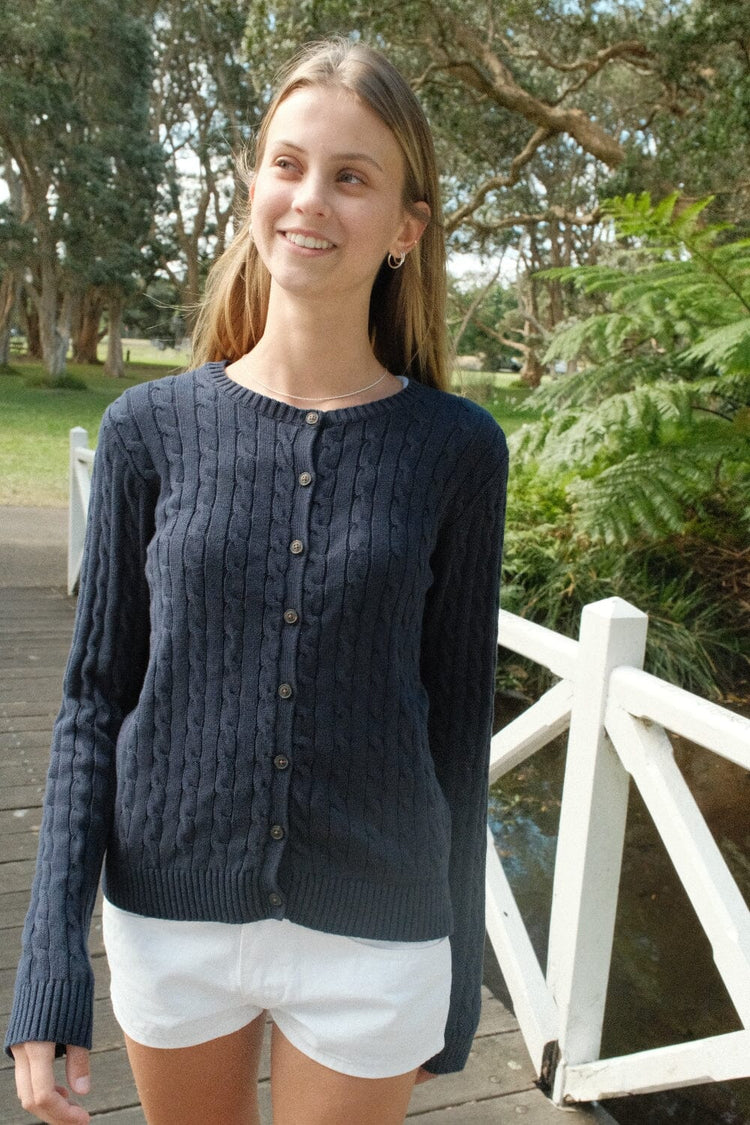 Renata Cardigan | Navy Blue / Regular Fit