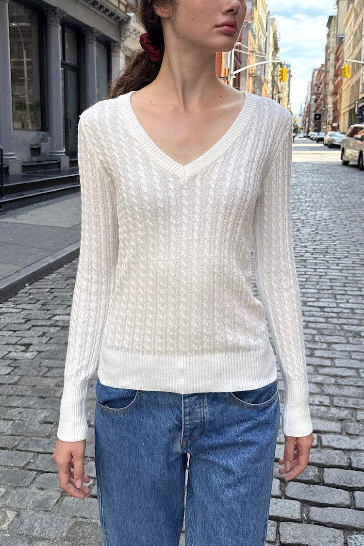 Alina Sweater | Natural White / XS/S