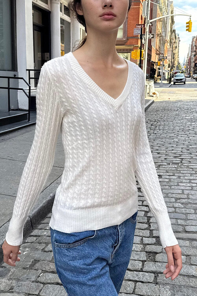 Alina Sweater | Natural White / XS/S