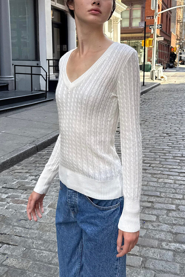 Alina Sweater | Natural White / XS/S