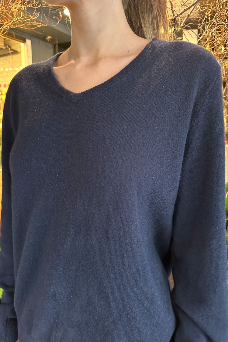 Avril Wool Sweater | Navy Blue / Regular Fit