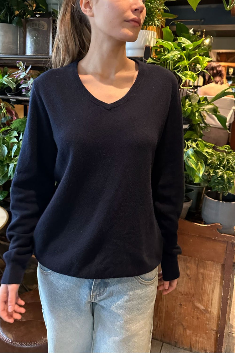 Avril Wool Sweater | Navy Blue / Regular Fit