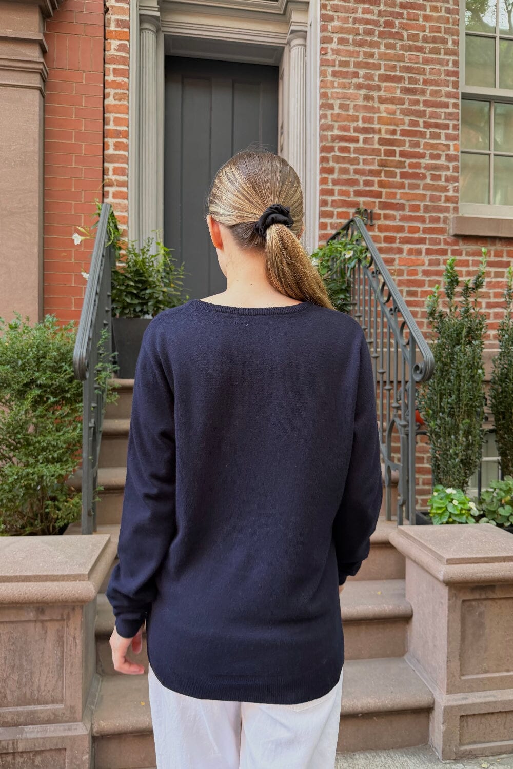 Avril Wool Sweater | Dark Navy / Oversized Fit