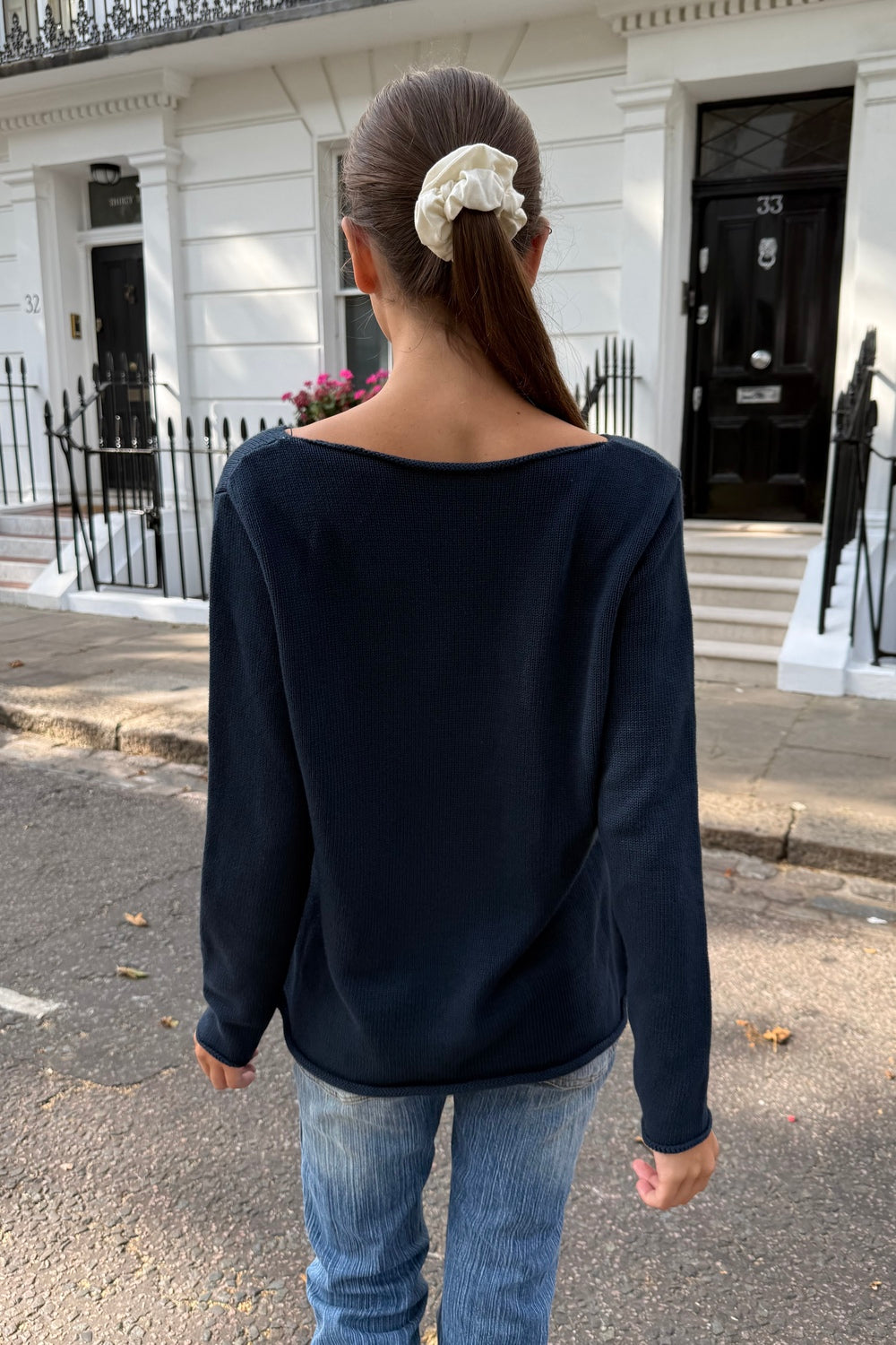 Martha Cotton Sweater | Blue Navy / Regular Fit