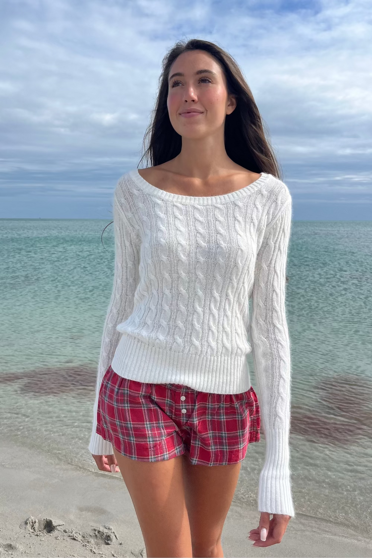 Alina Sweater | White / Regular Fit