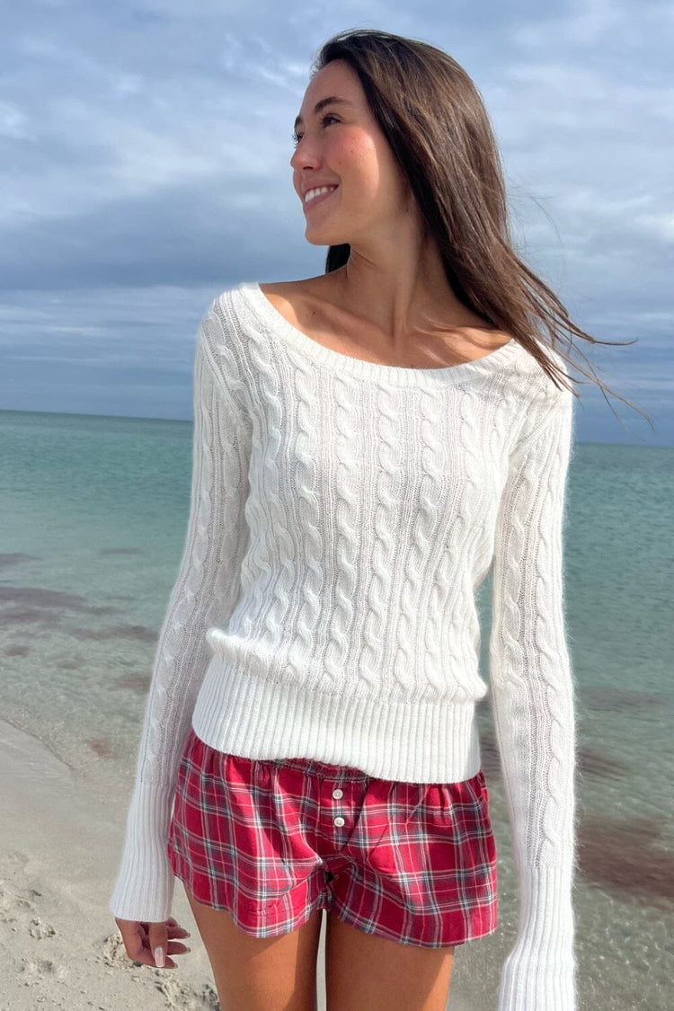 Alina Sweater | White / Regular Fit