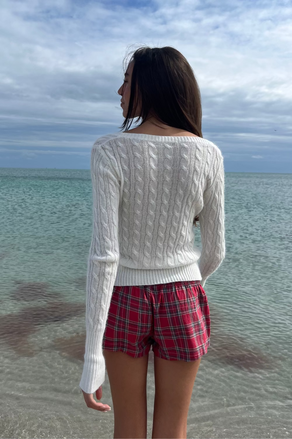 Alina Sweater | White / Regular Fit