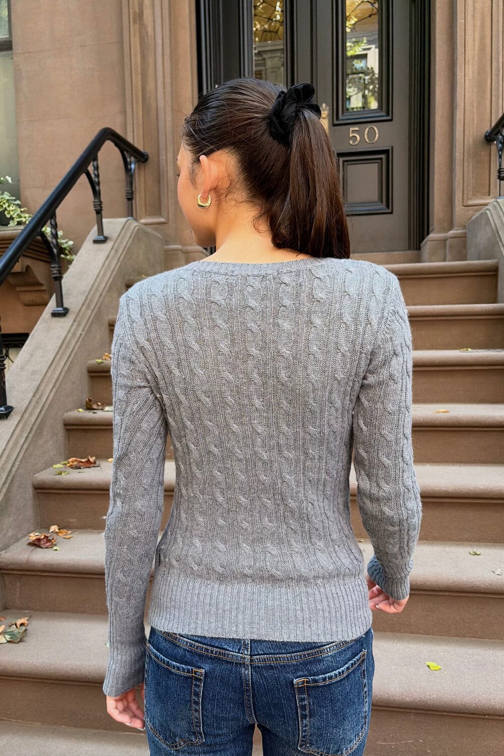 Alina Sweater | Light Charcoal Grey / Regular Fit