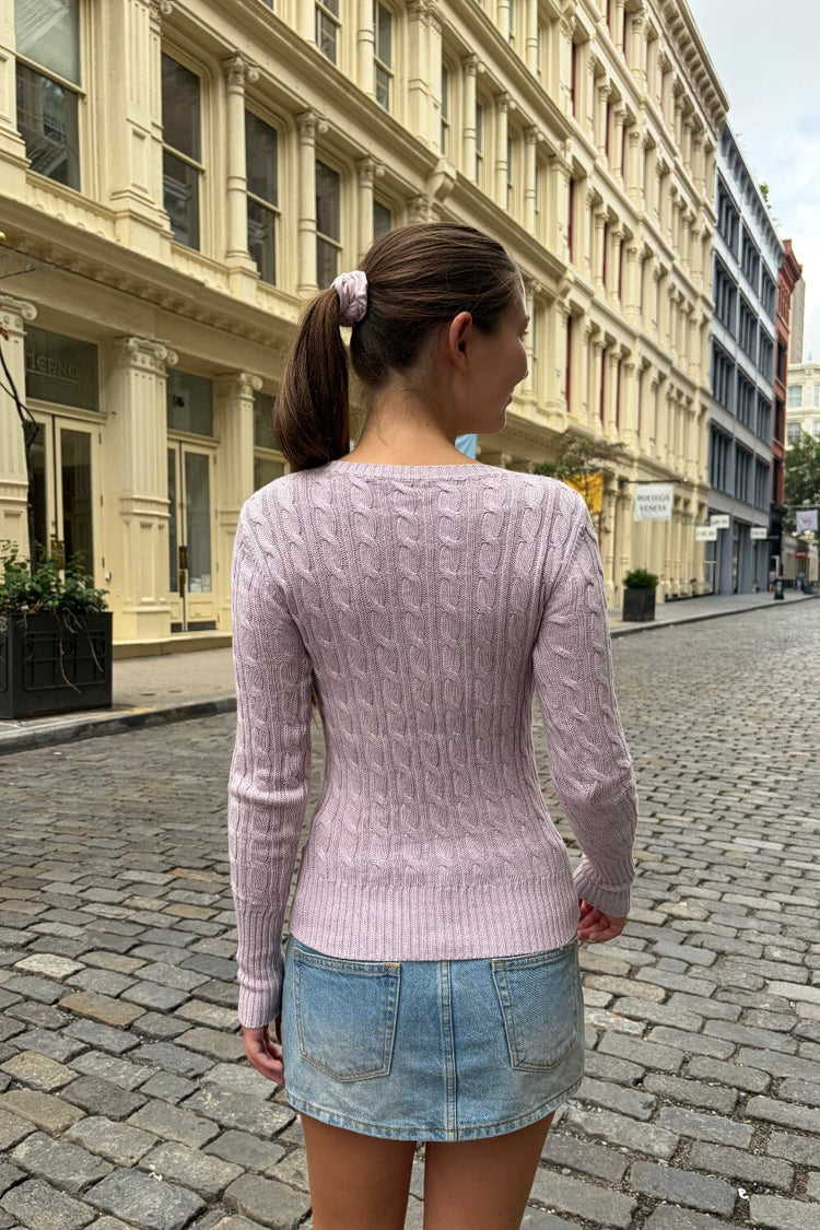 Alina Sweater | Light Periwinkle / Regular Fit