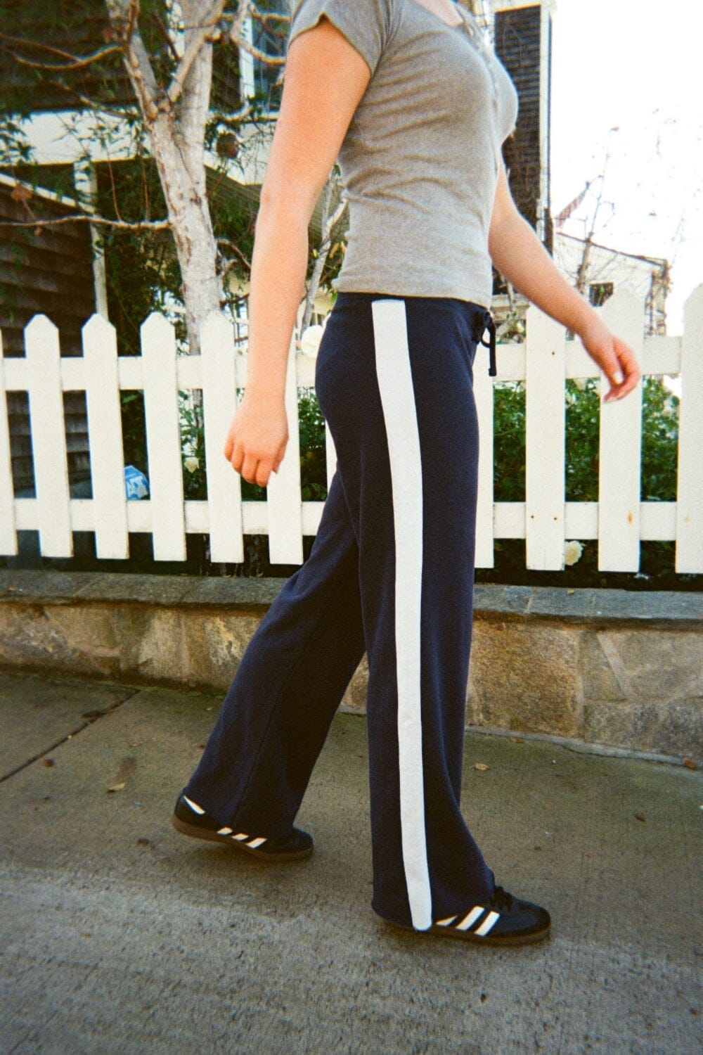 Hillary Stripe Yoga Pants | Navy Blue / XS/S