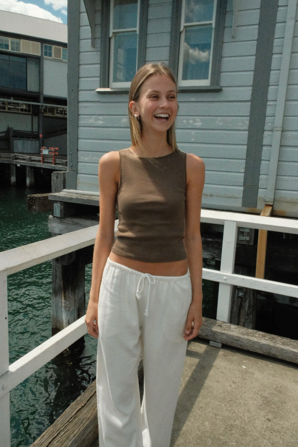 Vicki Tank | Brown / XS/S