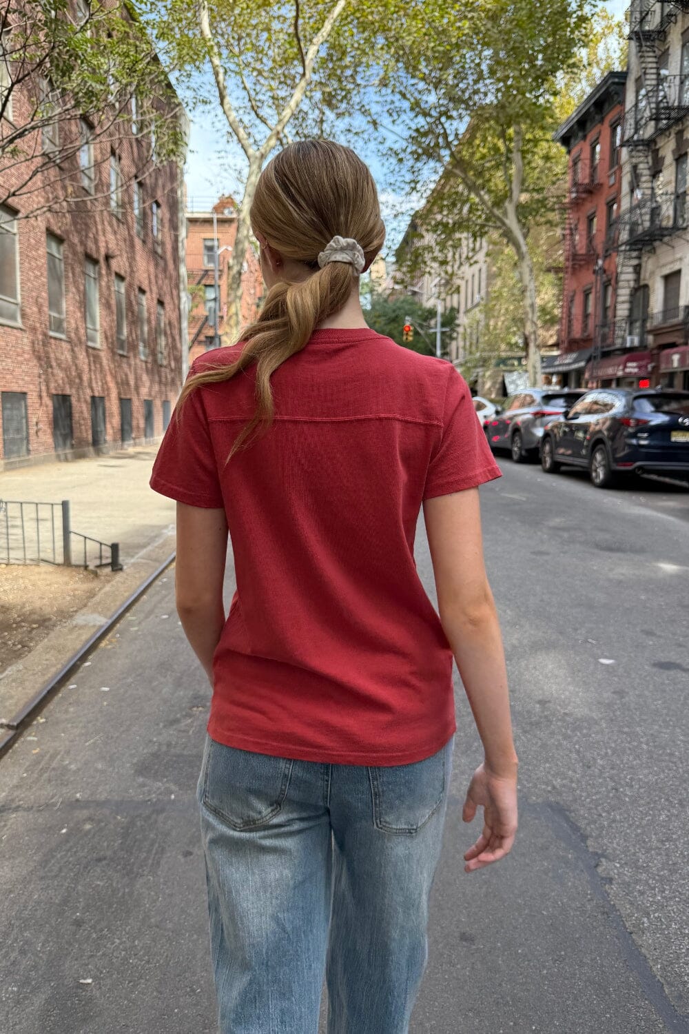 Cecillia USA Top | Faded Red / XS/S