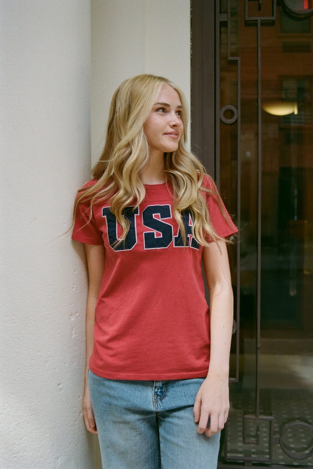 Cecillia USA Top | Faded Red / XS/S