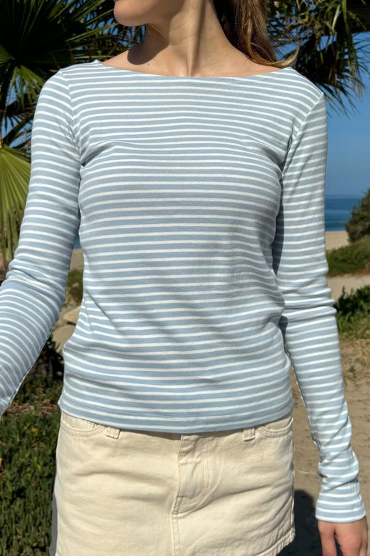 White Light Blue Stripes / S