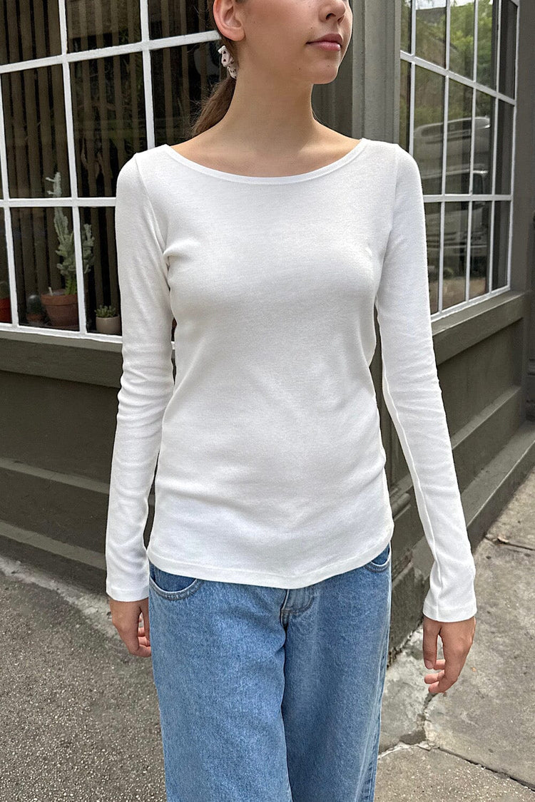 Catalina Top | Natural White / S