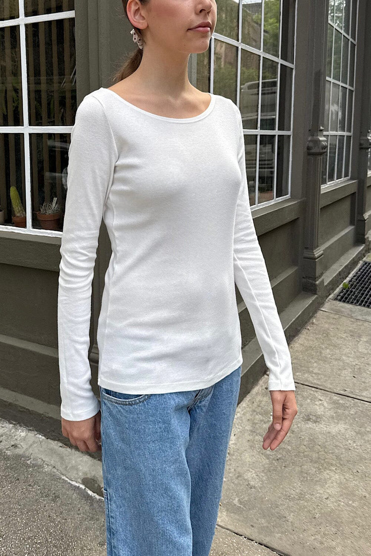 Catalina Top | Natural White / S