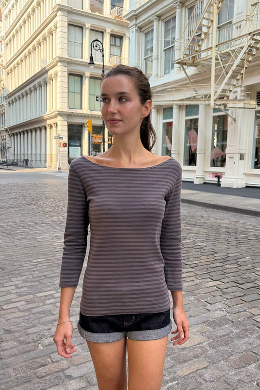 Grey Charcoal Stripes / XS/S
