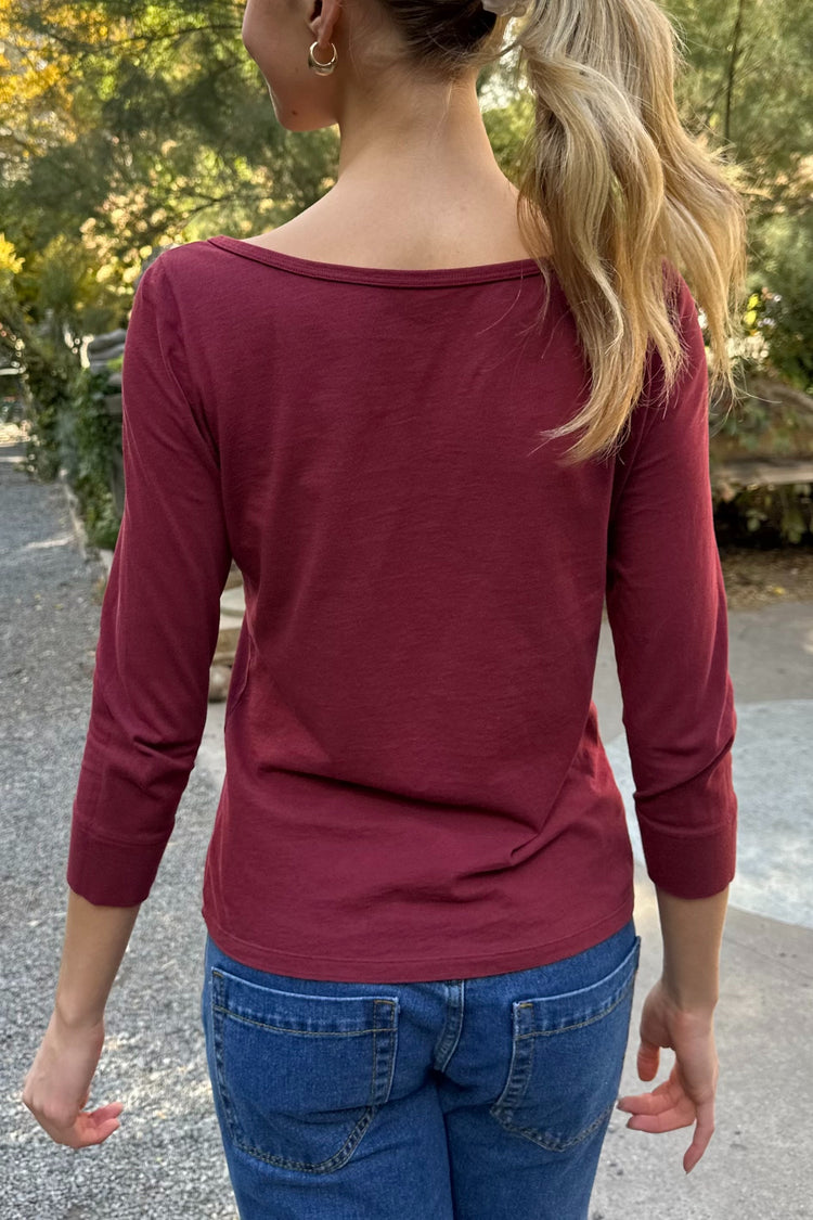 Jennie Top | Burgundy / S