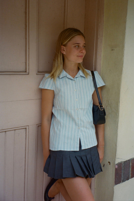 Light Blue Double Stripe / XS/S