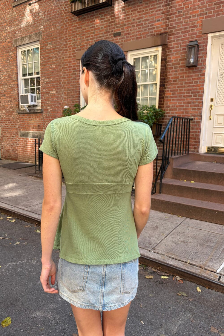 Naia Top | Light Olive Green / XS/S