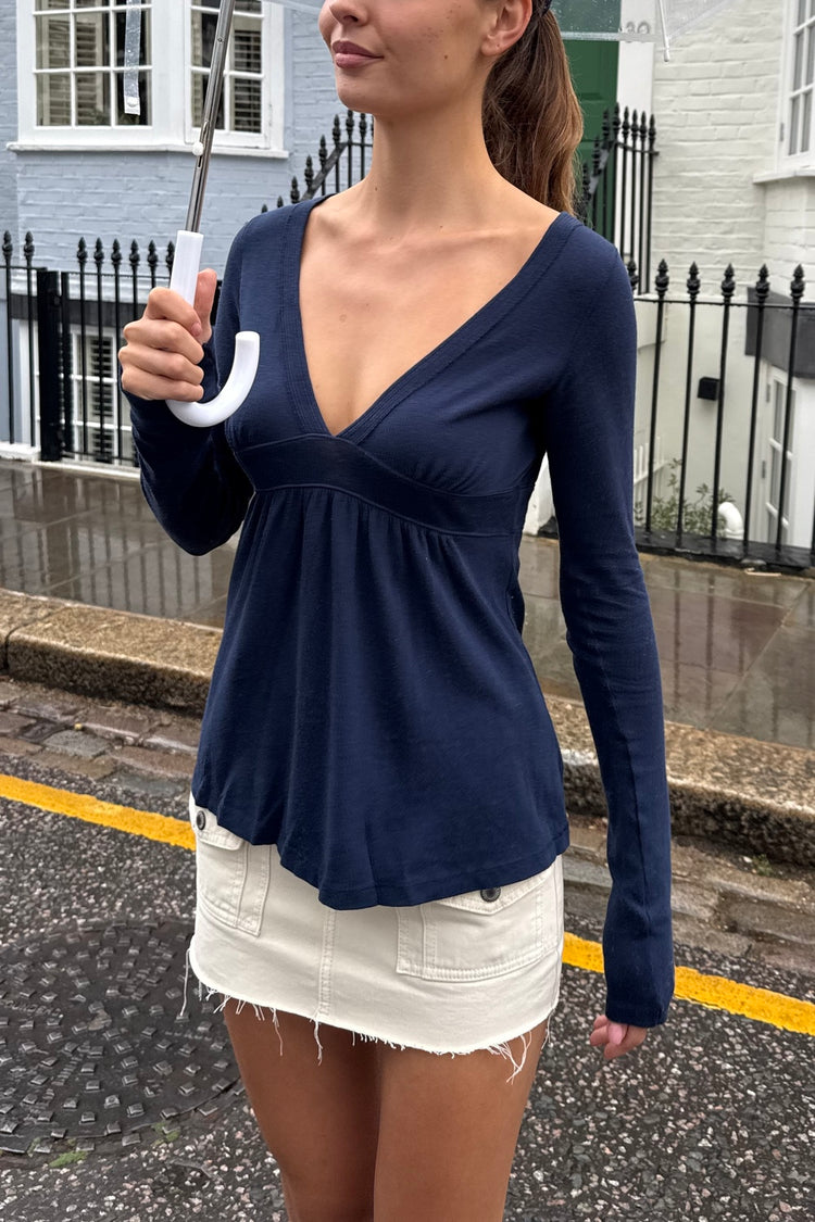 Imogen Top | Navy Blue / XS/S
