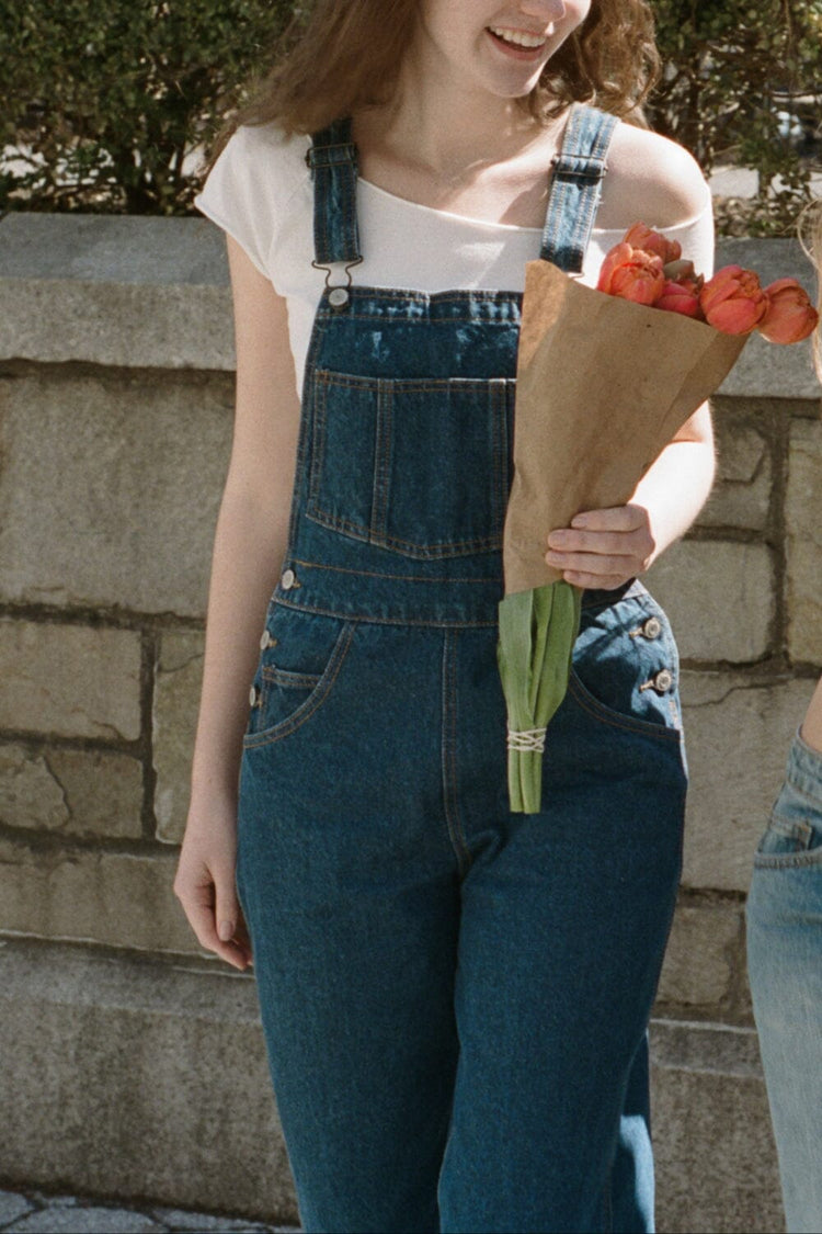 Hayley Overalls | Dark Denim / S