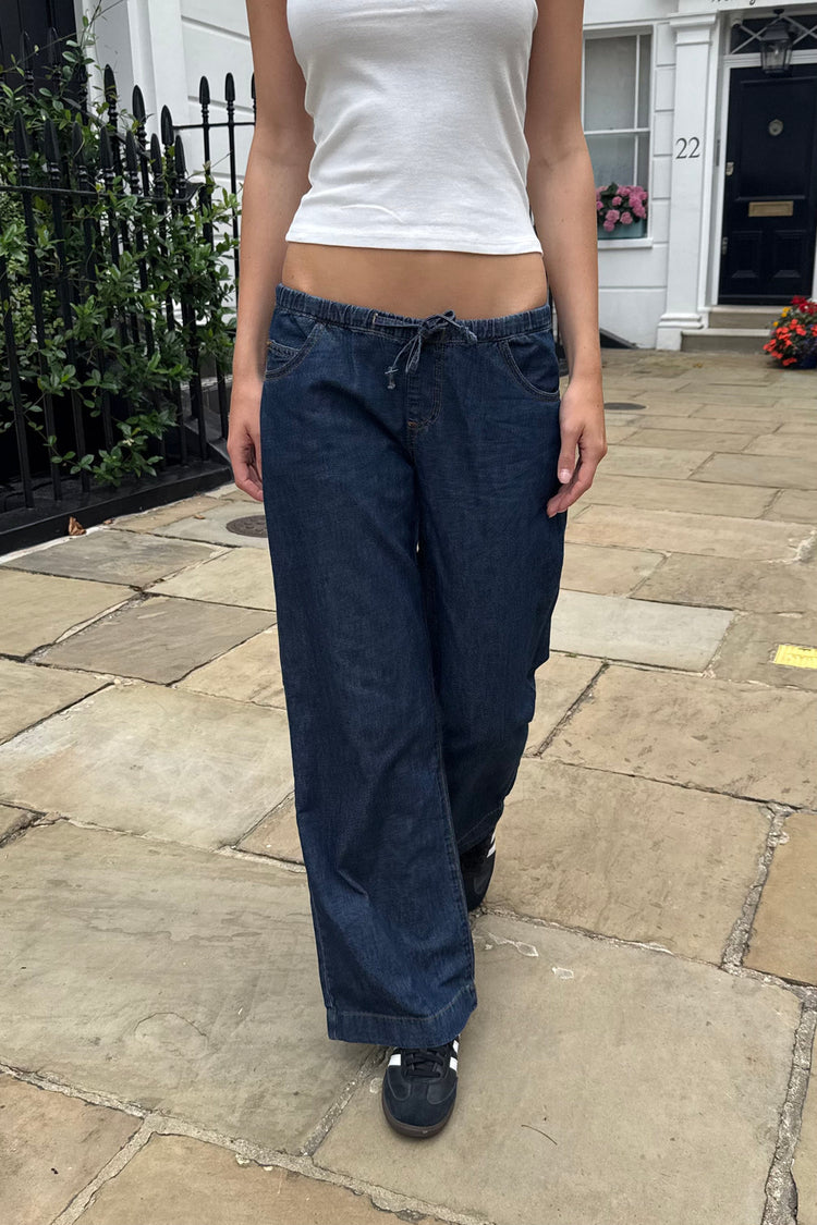 Frankie Denim Pants | Dark Denim / S