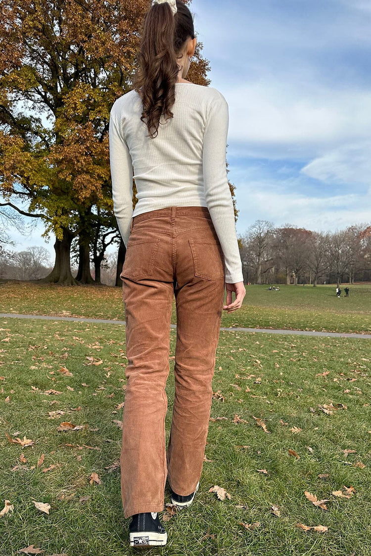 Addison Corduroy Pants | Brown / S