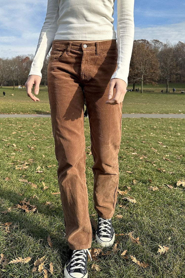 Addison Corduroy Pants | Brown / S