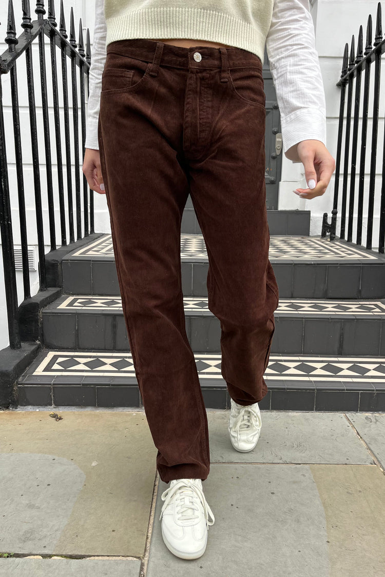 Addison Corduroy Pants | Dark Brown / S