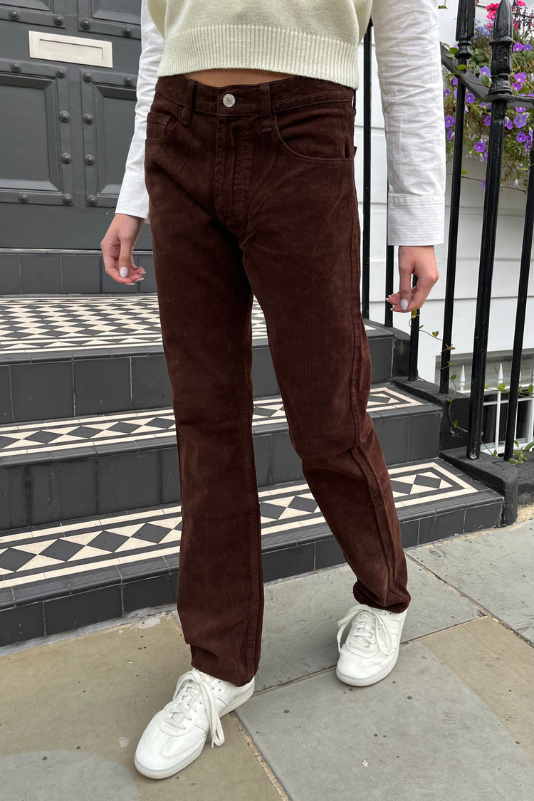 Addison Corduroy Pants | Dark Brown / S