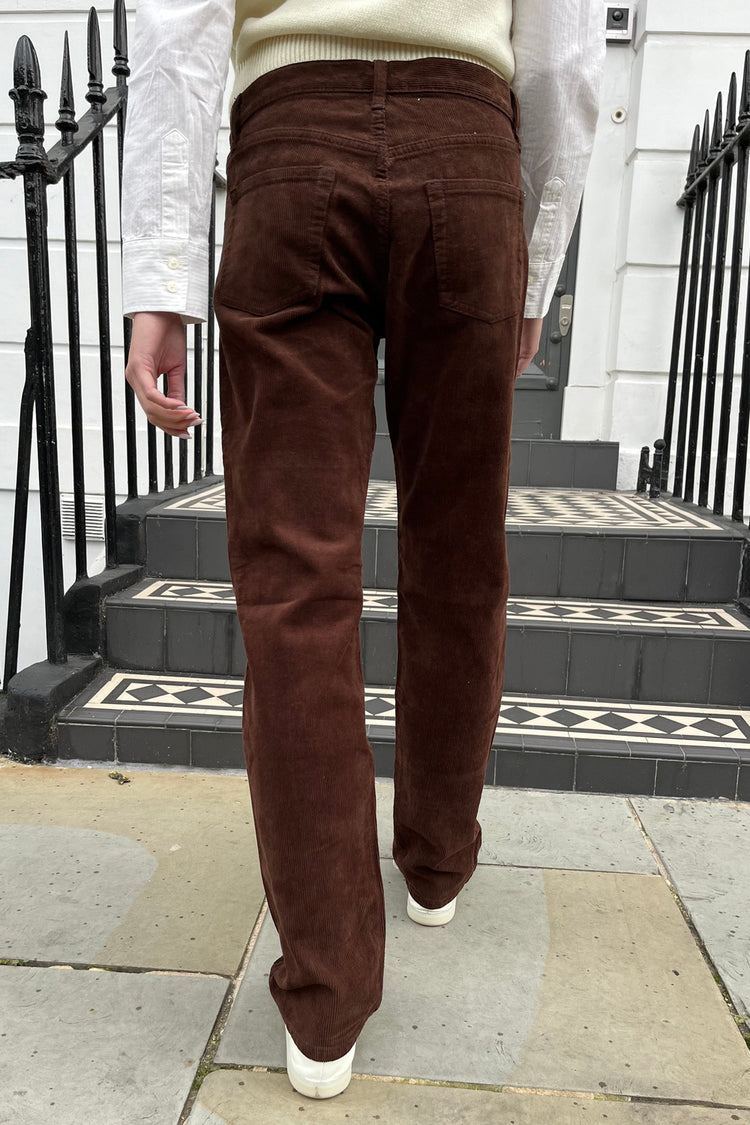 Addison Corduroy Pants | Dark Brown / S