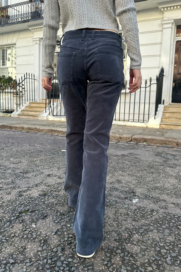 Brielle Corduroy Pants | Navy Blue Corduroy / S