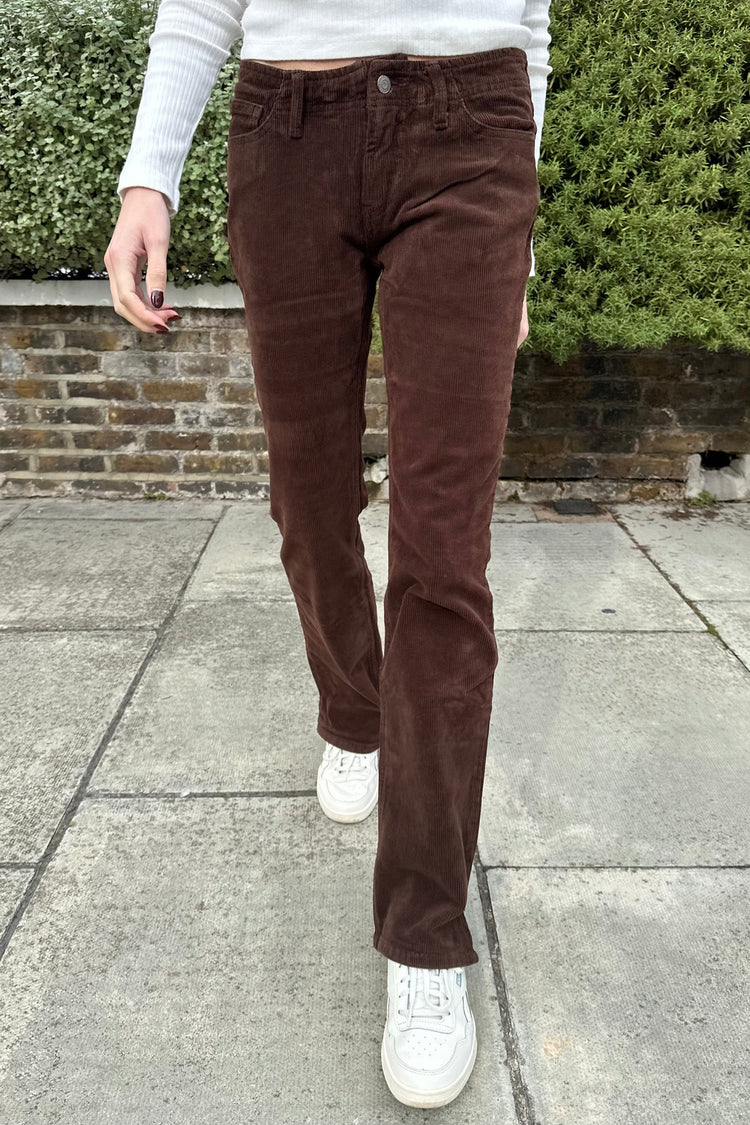 Stefania Corduroy Pants | Chocolate / S